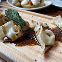 Gyozas  at Blu Bar in Barcelona
