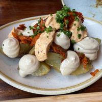 Kimchi Potatos  at Blu Bar in Barcelona