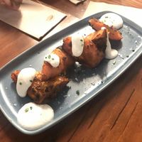 Boniato con salsa alioli  at Blu Bar in Barcelona