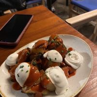 Bravas ❤️  at Blu Bar in Barcelona