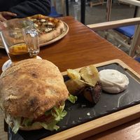 Burger ❤️  at Blu Bar in Barcelona