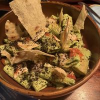 funky pasta bowl  at Blu Bar in Barcelona