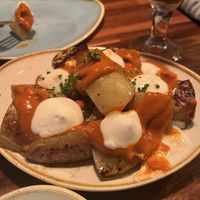 bravas  at Blu Bar in Barcelona