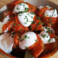 Patatas bravas at Blu Bar in Barcelona