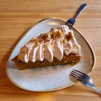 Carrot cake. at Blu Bar in Barcelona