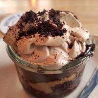 "Best Tiramisu this side of Italy" at Blu Bar in Barcelona