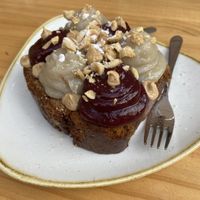 banana bread   at Blu Bar in Barcelona