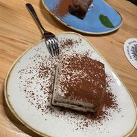 Super yumm tiramisu and snickers bar 🤤  at Blu Bar in Barcelona