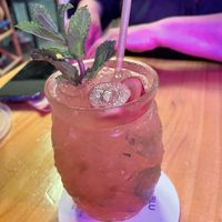 Strawberry mojito  at Blu Bar in Barcelona