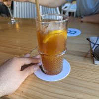 Iced tea at Blu Bar in Barcelona