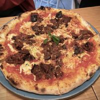 Pizza  at Blu Bar in Barcelona