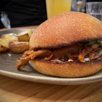 Pulled Pork Sandwichh  at Blu Bar in Barcelona