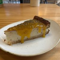 Passion fruit cheesecake   at Blu Bar in Barcelona