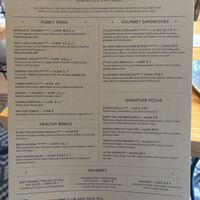 Menu June 2024  at Blu Bar in Barcelona