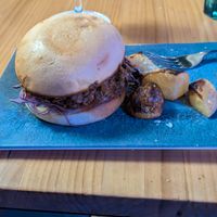 Pull pork goes happy at Blu Bar in Barcelona