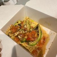 Avocado and hummus at Blu Bar in Barcelona