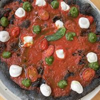 Pizza marga  at Blu Bar in Barcelona