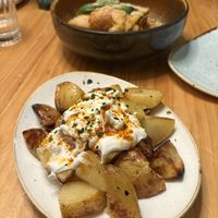Patatas Bravas  at Blu Bar in Barcelona