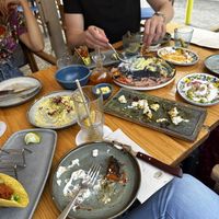 Ate everything haha  at Blu Bar in Barcelona