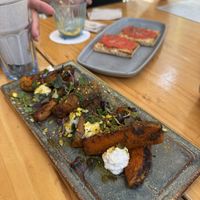 Grilled sweet potato  at Blu Bar in Barcelona