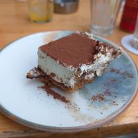 Best Tiramisu I ever had. at Blu Bar in Barcelona