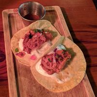 Tacos (comes in 3 but one was already eaten) at Blu Bar in Barcelona