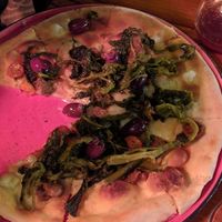 Pizza at Blu Bar in Barcelona