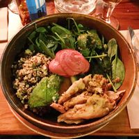 Protein bowl at Blu Bar in Barcelona