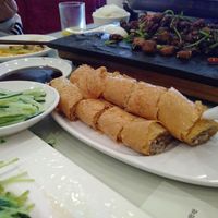 Roast notduck and pancakes at Jing Lian Zhai - Xizhimen in Beijing