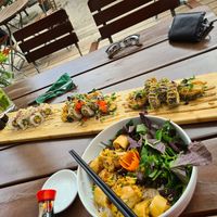 Sushi variations at Chay Vegan Kitchen in Nuremberg