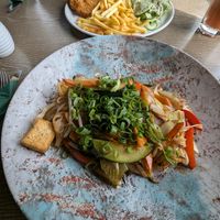 Pho xao with tofu at Chay Vegan Kitchen in Nuremberg