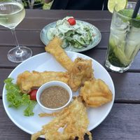 Gurkensalat und Pilz Tempura  at Chay Vegan Kitchen in Nuremberg