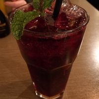 Homemade Blueberry Ice Tea at Chay Vegan Kitchen in Nuremberg