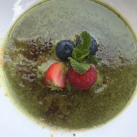 Matcha on Fire at Chay Vegan Kitchen in Nuremberg