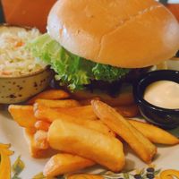 Beyond meat vegan burger at Orzo in Warsaw