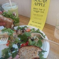 Tasty salad, amazing sandwich and super smoothie with texture! at Sugar Apple Organic Cafe in Key West