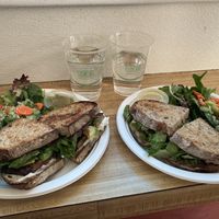 Yummy vegan sandwiches! at Sugar Apple Organic Cafe in Key West