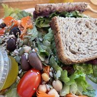 Peaceful tempeh sandwich   at Sugar Apple Organic Cafe in Key West