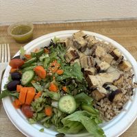 Grilled Tofu and Rice   at Sugar Apple Organic Cafe in Key West