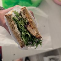 Tofu hummus sandwich at Sugar Apple Organic Cafe in Key West