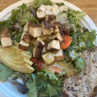 Grilled tofu salad  at Sugar Apple Organic Cafe in Key West