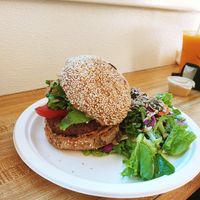 Beyond burger at Sugar Apple Organic Cafe in Key West