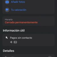 La usuaria que me corrige dice que está cerrado por vacaciones, a mí me dice CERRADO PERMANENTEMENTE. ¿A quién creo? Aun así, tienen la info desactualizada.  at La Goma in Granada
