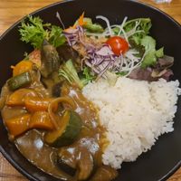 Vegan veggie curry at Café Japonais in Bordeaux
