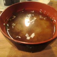 Sopa miso at Café Japonais in Bordeaux