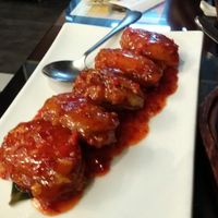 Braised eggplant in sweet and sour sauce - one of the best things there!  at SUHU (Vege Tiger) - Huayuan Building in Beijing