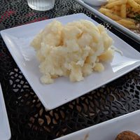 Vinegar based potato salad (vegan) at The German Knodle in St Petersburg