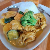 Indonesian Yellow Coconut Curry at Padmanadi in Edmonton