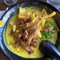 Golden Curry Ramen with Mock Duck at Buta Japanese Ramen in San Diego