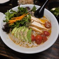 thick noodles were so good at Buta Japanese Ramen in San Diego